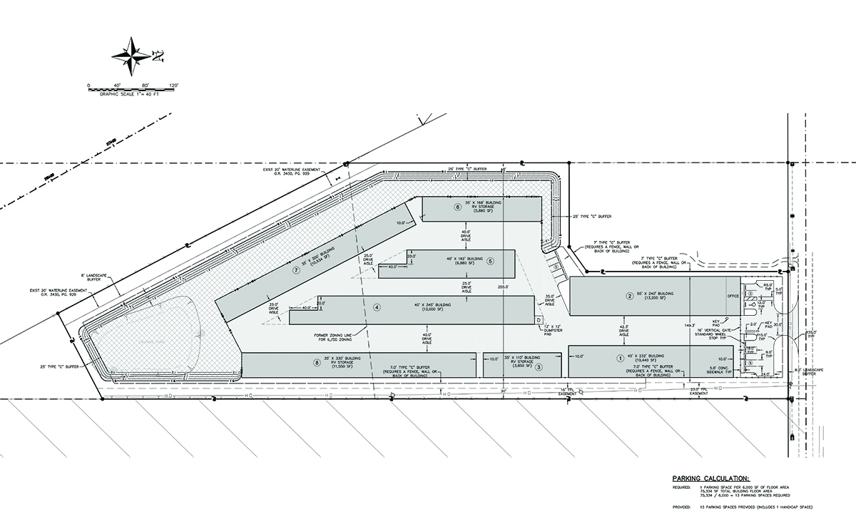 Site Plan Layout SIMPLE Self Storage Building Systems